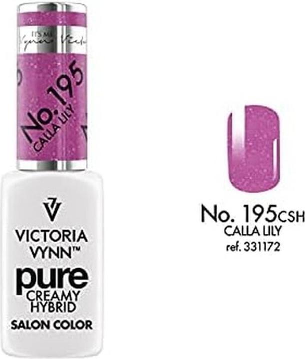 Actual product image Visconti Di Modrone VICTORIA VYNN Pure Creamy Hybrid 195 CALLA LILY (195 Calla Lily, UV gel varnish)