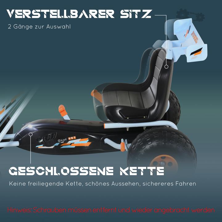 Actual product image Homcom Kids Go-Kart with Handbrake