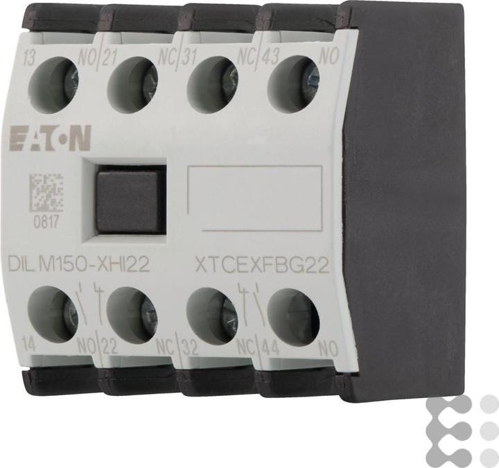 Actual product image Eaton Auxiliary contact block 2 NO contacts 2 NC contacts