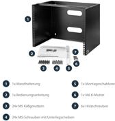 Productafbeelding StarTech 8u Muurbeugel (8 HE, 19 inch rek)