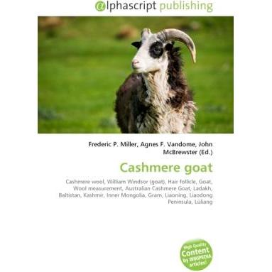 Cashmere goat, Fachbücher von Agnes F. Vandome, John McBrewster, Frederic P. Miller