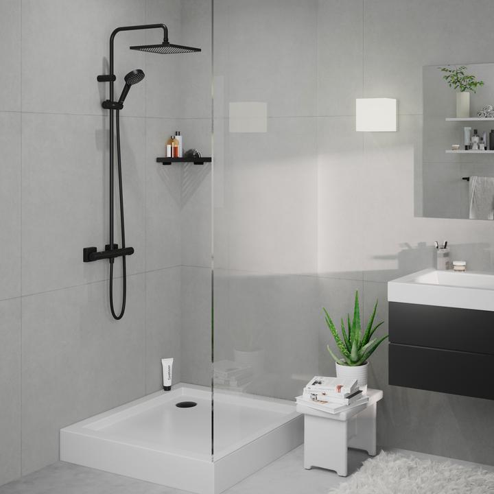 Image du produit hansgrohe HG Showerpipe Vernis Shape 240 1 jet EcoSm m Thermostat mattschwarz