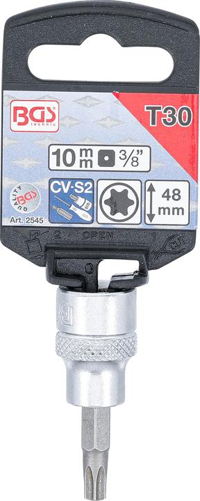 Produktbild BGS Bit-Einsatz Antrieb Innenvierkant 10 mm (3/8") T-Profil (für Torx) T30 (T30)