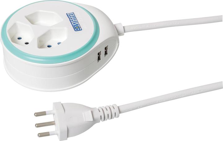 Steffen Steba Disc (3 x, Typ 13, USB-A, 1.50 m)
