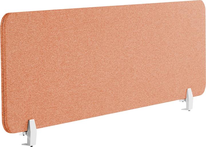 Beliani Cloison de bureau rouge clair 160 x 40 cm WALLY (160 x 40 cm)