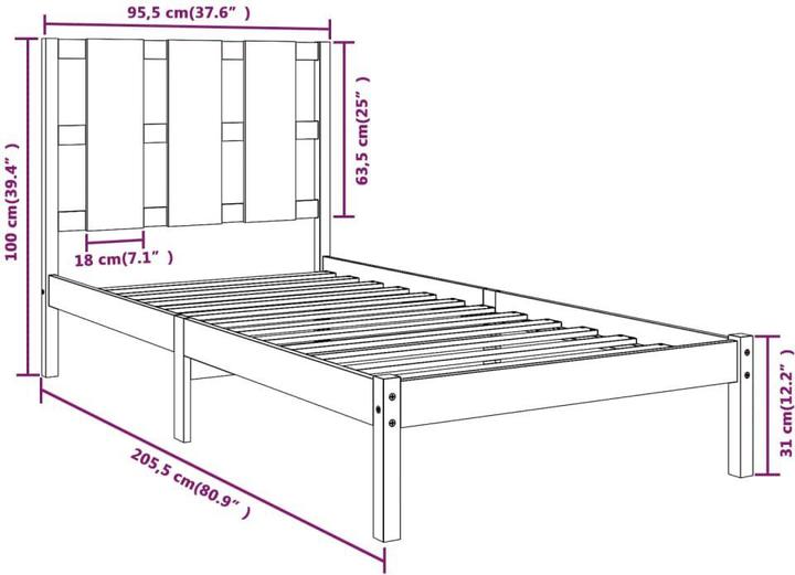 Produktbild vidaXL Sigvard (90 x 200 cm)