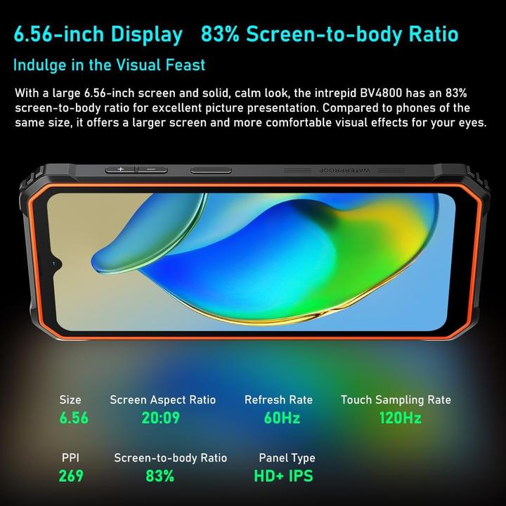 Produktbild Blackview BV4800 (Double Sim - 6.56" - 64 Go, 3 Go RAM) Vert (64 GB, Vert, 6.56", Dual SIM, 4G)