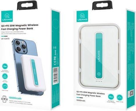 Produktbild Usams Magnetic Wireless Fast Charging Power Bank (10000 mAh, 20 W, 15 Wh)