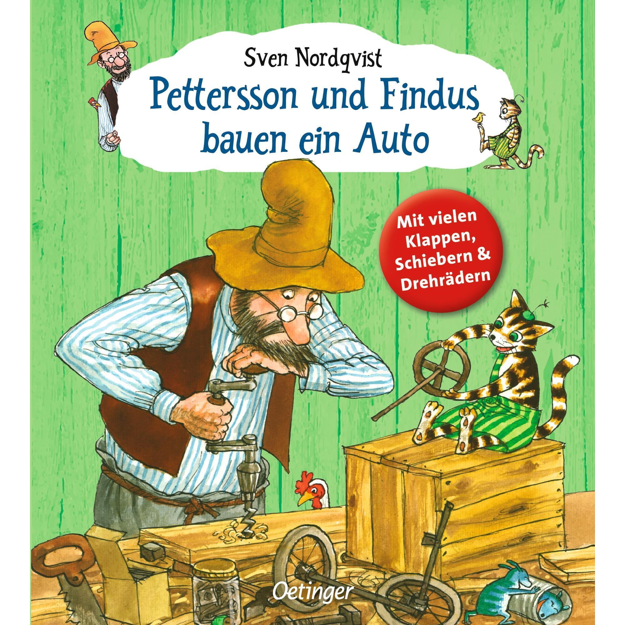 Pettersson und Findus bauen ein Auto, Kinderbücher von Sven Nordqvist