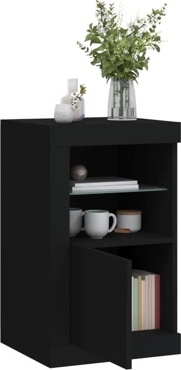 Actual product image vidaXL Side cabinet with LED lights black (41 x 37 x 67 cm)