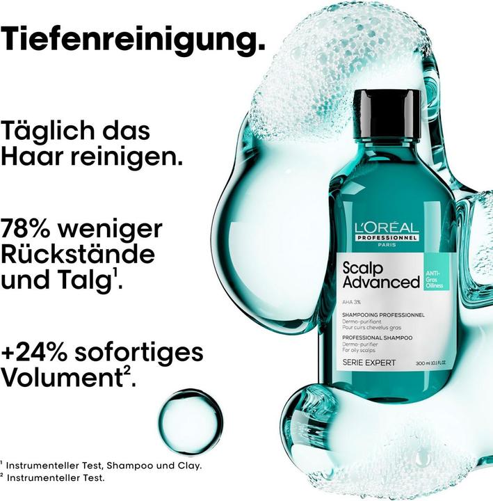 Immagine prodotto L'Oréal Professionnel Série Expert Scalp Advanced - Dermo-Purificatore Anti-Oiliness (300 ml, Shampoo liquido)