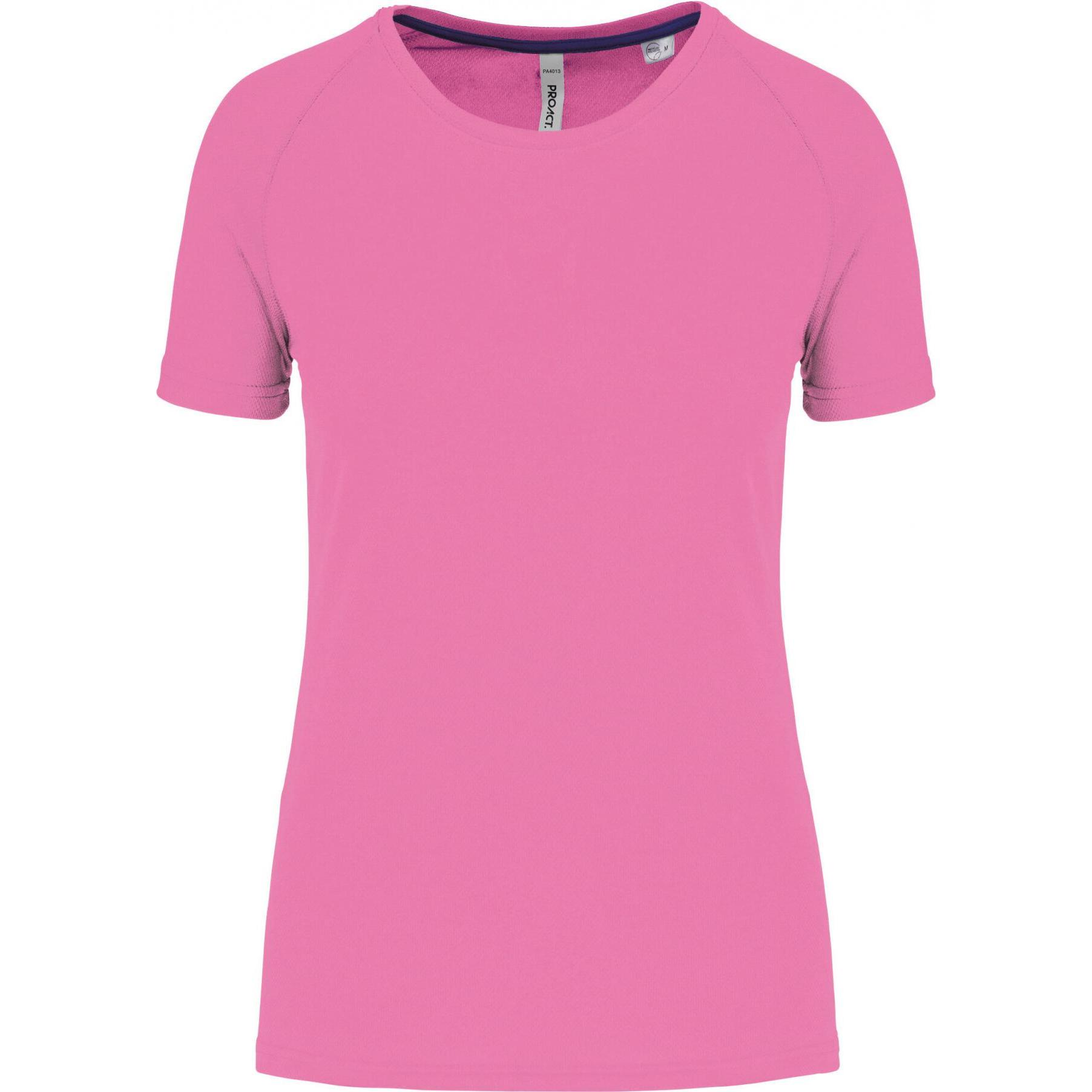Proact, Damen, Sportshirt, Recyceltes Rundhals-Trikot, Damen (XXL), Rosa, XXL
