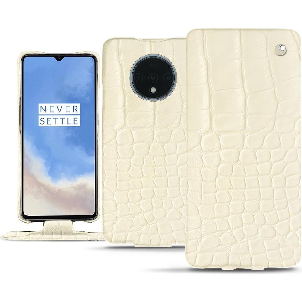 Thumbnail - Noreve Lederschutzhülle vertikal (OnePlus 7T), Smartphone Hülle, Weiss