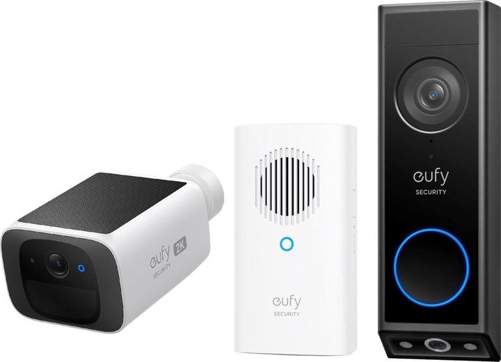 eufy security E340 2K Draadloze Video Deurbel Inclusief Chime + security SoloCam