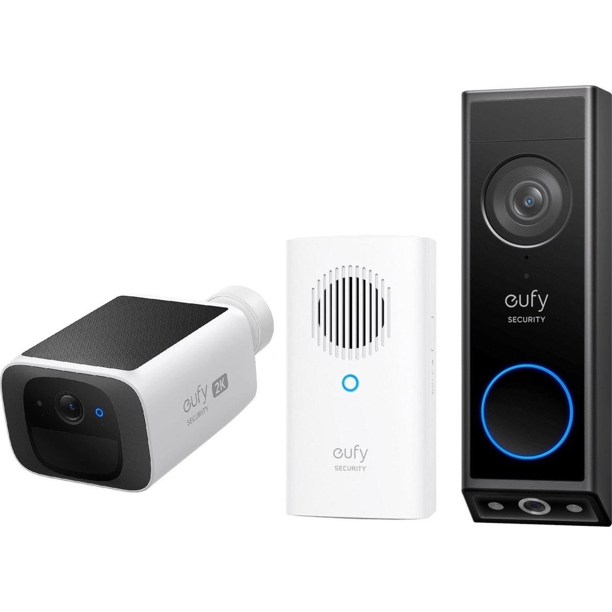 eufy, Campanello + Citofono, security E340 2K Draadloze Video Deurbel Inclusief Chime + security SoloCam