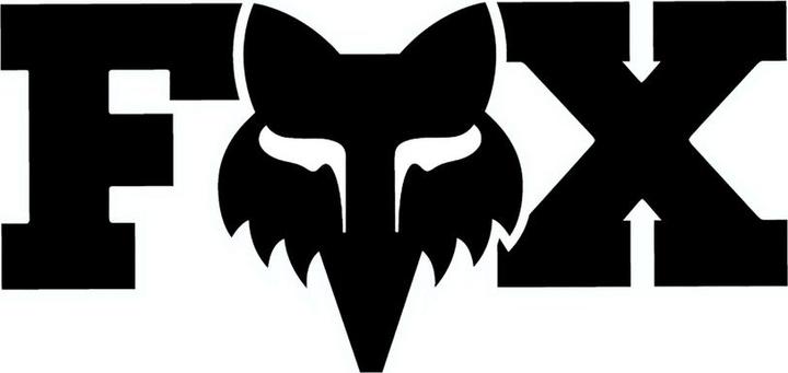 Produktbild Fox STICKER 23 F HEAD X 7" BLK OS (1 Sticker)