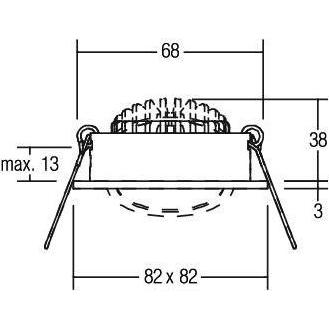 Thumbnail - Brumberg, Wandleuchte + Deckenleuchte, LED-Einbaustrahler (740 lm)