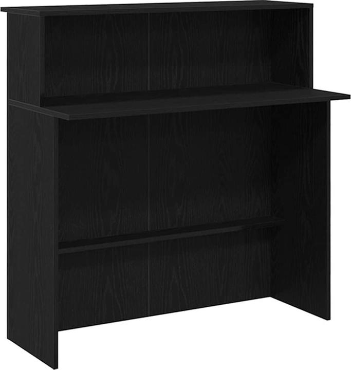 Actual product image VidaXL Reception counter black oak look 180x50x103.5cm wood-based material
