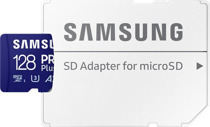 Actual product image Samsung PRO Plus (128 GB, microSDXC, U3, UHS-I)