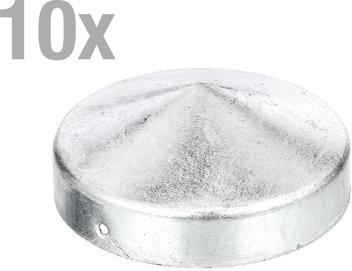 Produktbild GAH Pfostenkappe Ø 80 mm rund flache Form feuerverzinkt