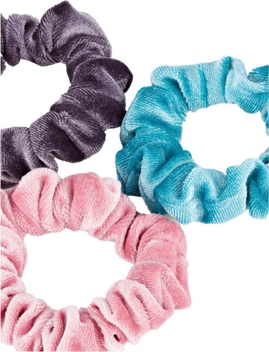 Produktbild Trisa Samt Scrunchie, mint, rosa & violett (Haargummi)