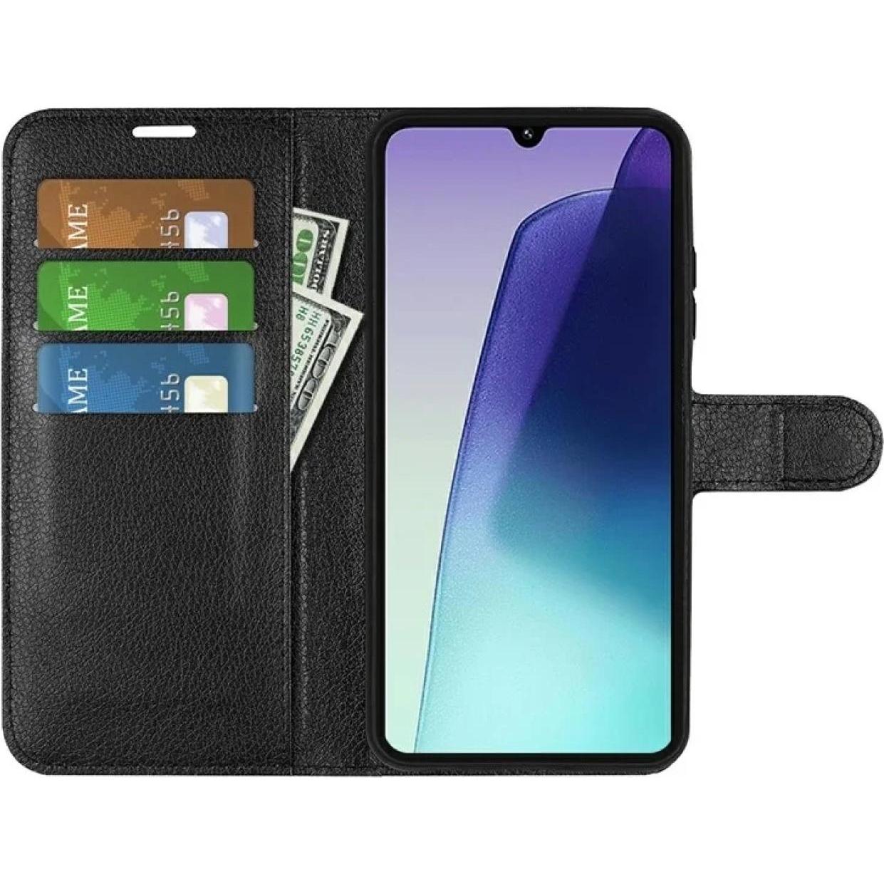 Thumbnail - Screenguard Xiaomi Redmi 14C Leather Guard Lederhülle (Xiaomi Redmi 14C), Smartphone Hülle, Schwarz