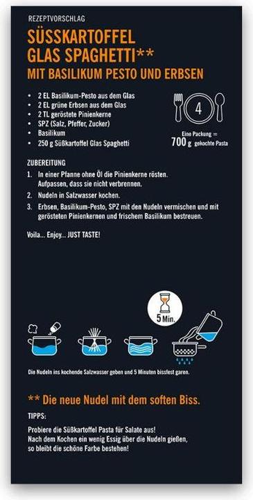 Produktbild Just Süsse Kartoffel Spaghetti (250 g)