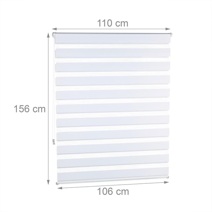 Immagine prodotto Relaxdays Tenda a rullo montaggio senza fori (110 x 6,5 x 156 cm)