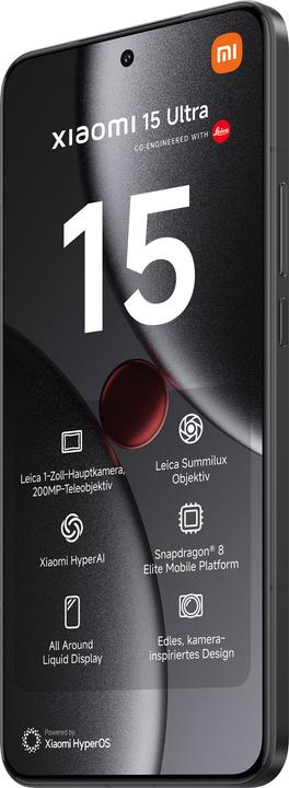 Produktbild Xiaomi 15 Ultra (512 GB, Black, 6.73", Dual SIM, 5G)