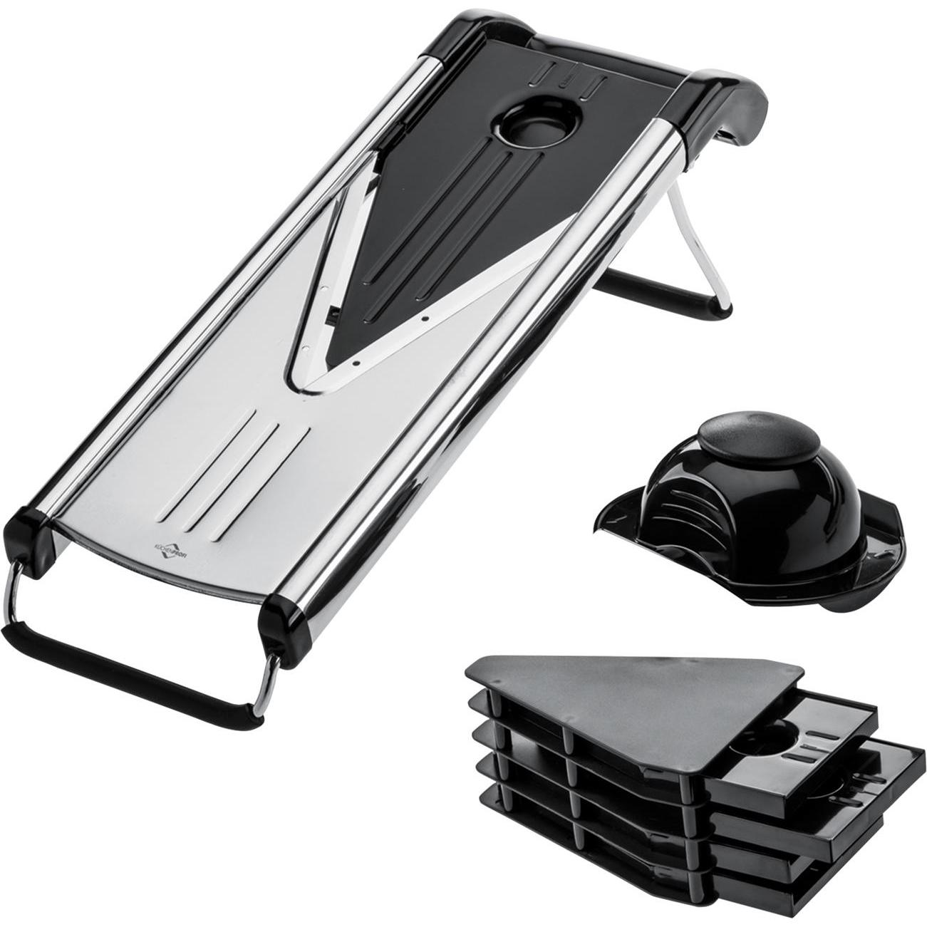 Küchenprofi Gemüsehobel Professional, Küchenreibe, Schwarz, Silber