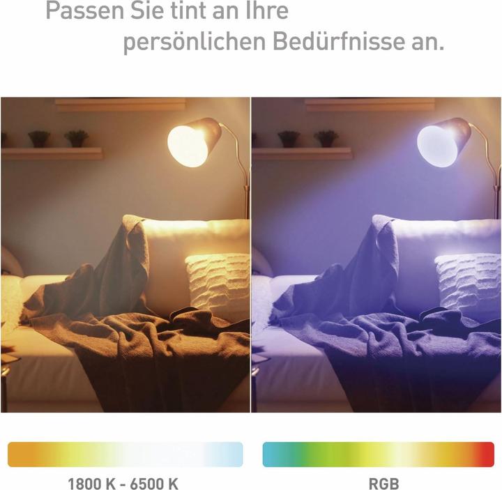 Actual product image Müller Licht tint LED candle lamp dimmable E14/6W(40W) 470 lm 1800- 6500 K warmwhite- daylightwhite + (E14, 470 lm, 1x)
