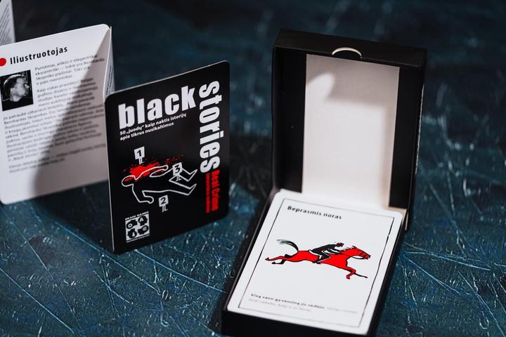Actual product image Brain Games Black Stories Real Crime | LT (Lithuanian, 2 - 15 Players)