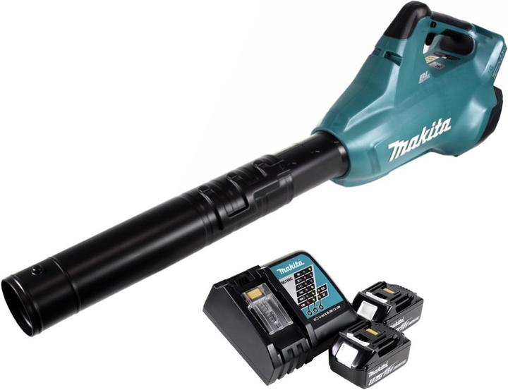 Productafbeelding Makita DUB 362 RF Accu bladblazer 2x18V + 2x Accu 3.0Ah + oplader (Oplaadbare batterij, Bladzuiger)