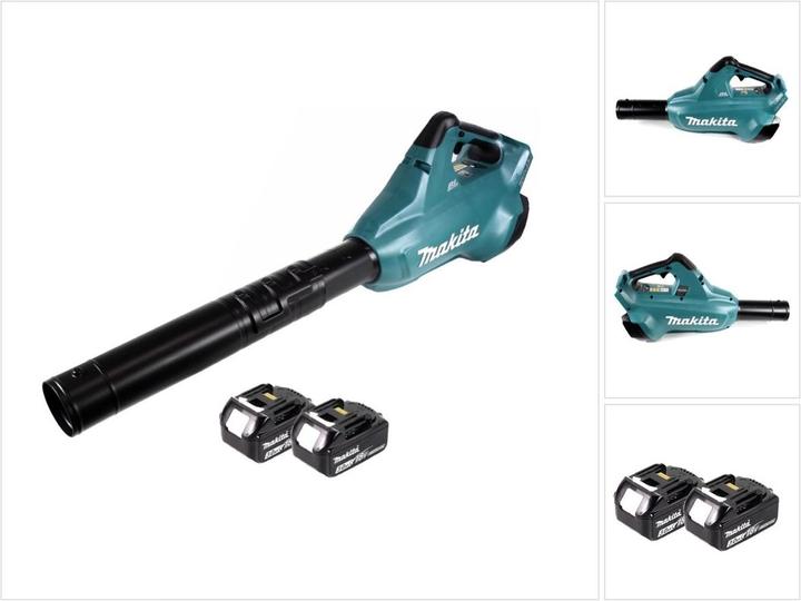 Productafbeelding Makita DUB 362 F Accu bladblazer 2x18V + 2x Accu 3,0Ah - zonder lader (Oplaadbare batterij, Bladblazer)