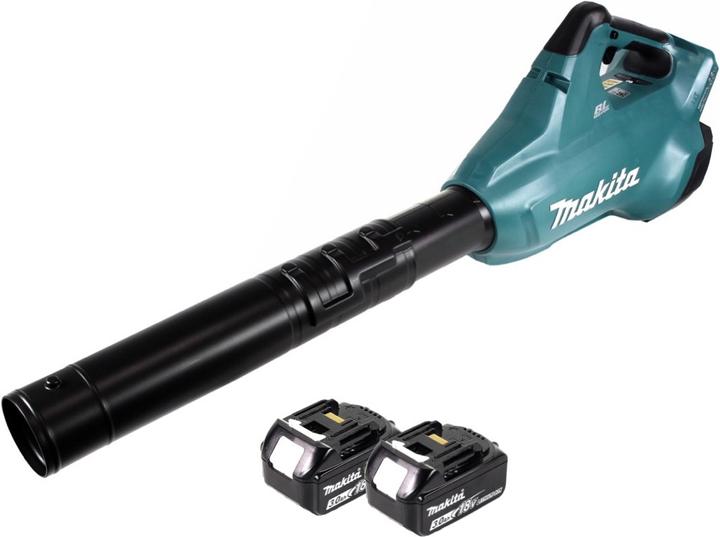 Productafbeelding Makita DUB 362 F Accu bladblazer 2x18V + 2x Accu 3,0Ah - zonder lader (Oplaadbare batterij, Bladblazer)