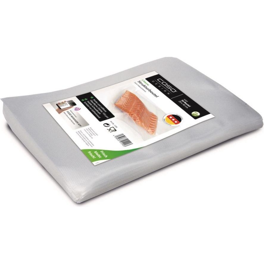 Caso Structured bags for Vacuum sealing 01290 50 bags, Dimensions (W x L) 20 x 30 cm, Lebensmittelverpackung