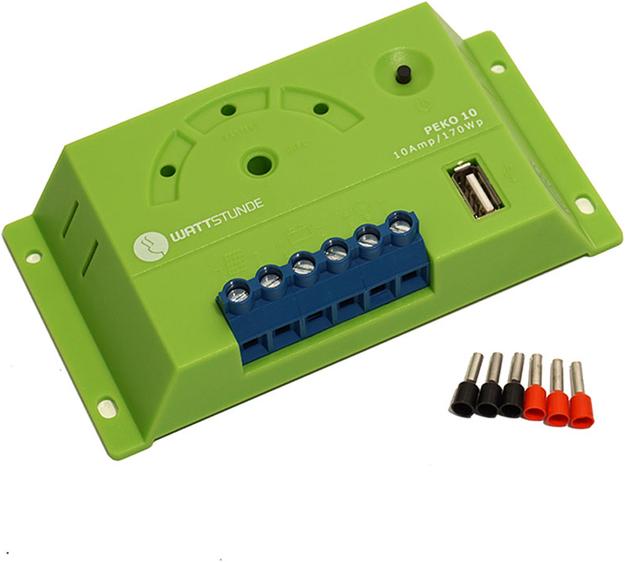 Actual product image Wattstunde PEKO10 10A solar charge controller