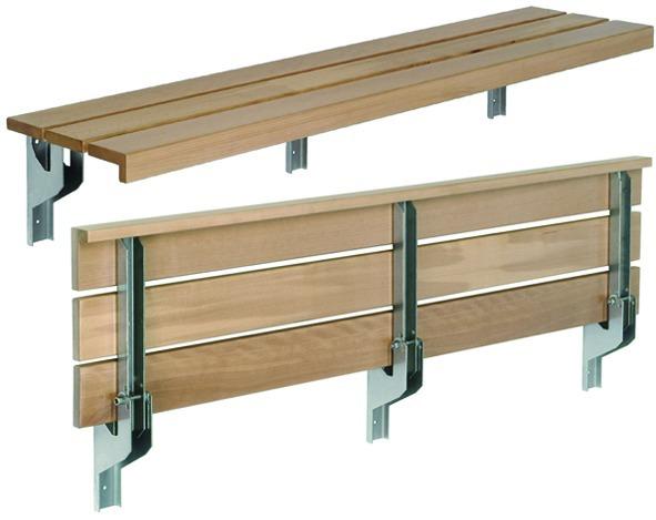 Produktbild Makk Sitzbank-Klappkonsolen für Schulen, Sporthallen, usw. (abklappbar / ohne Schuhrostauflage)