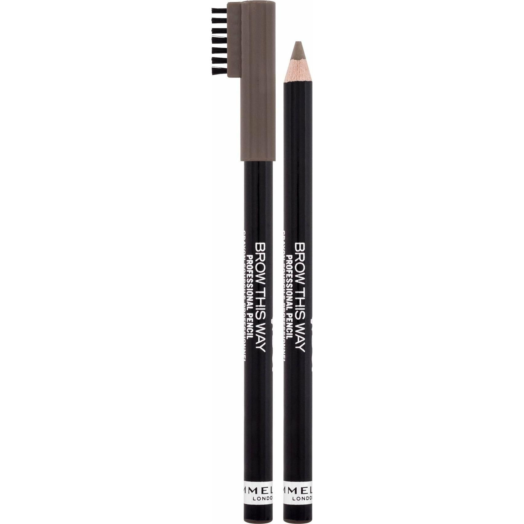 Thumbnail - Rimmel London, Augenbrauenstift, Rimmel - Brow This Way Brow Eyebrow Pencil with Brush 005h Brown 0.25g (Ash Brown)
