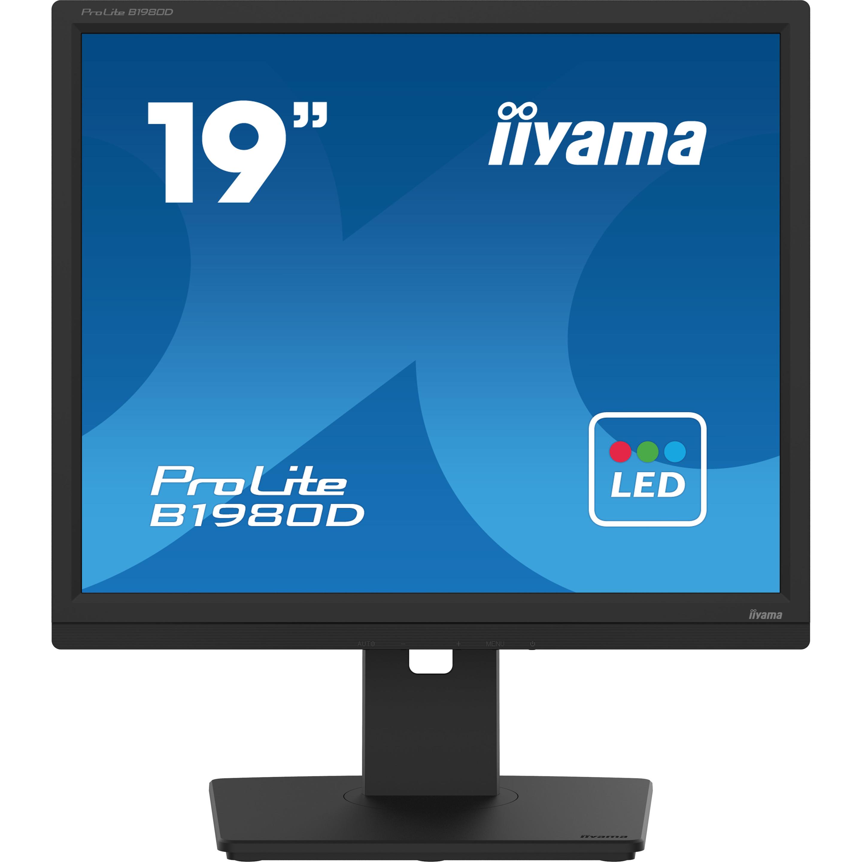 iiyama Monitor B1980D-B5 (1280 x 1024 Pixel, 19"), Monitor, Schwarz
