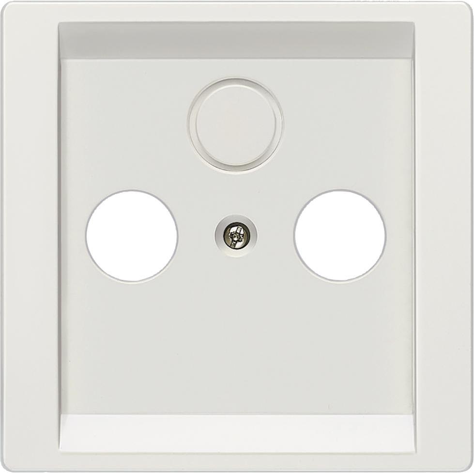 Siemens 5TG13381 DELTA style Antennen- Abdeckplatte f.RF/TV/SAT-Anschlussdosen, Taster + Schalter, Silber