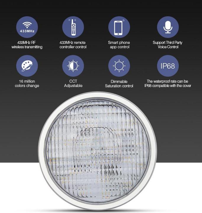 Produktbild Milight Funk LED Poolleuchte (2600 lm, IP68)