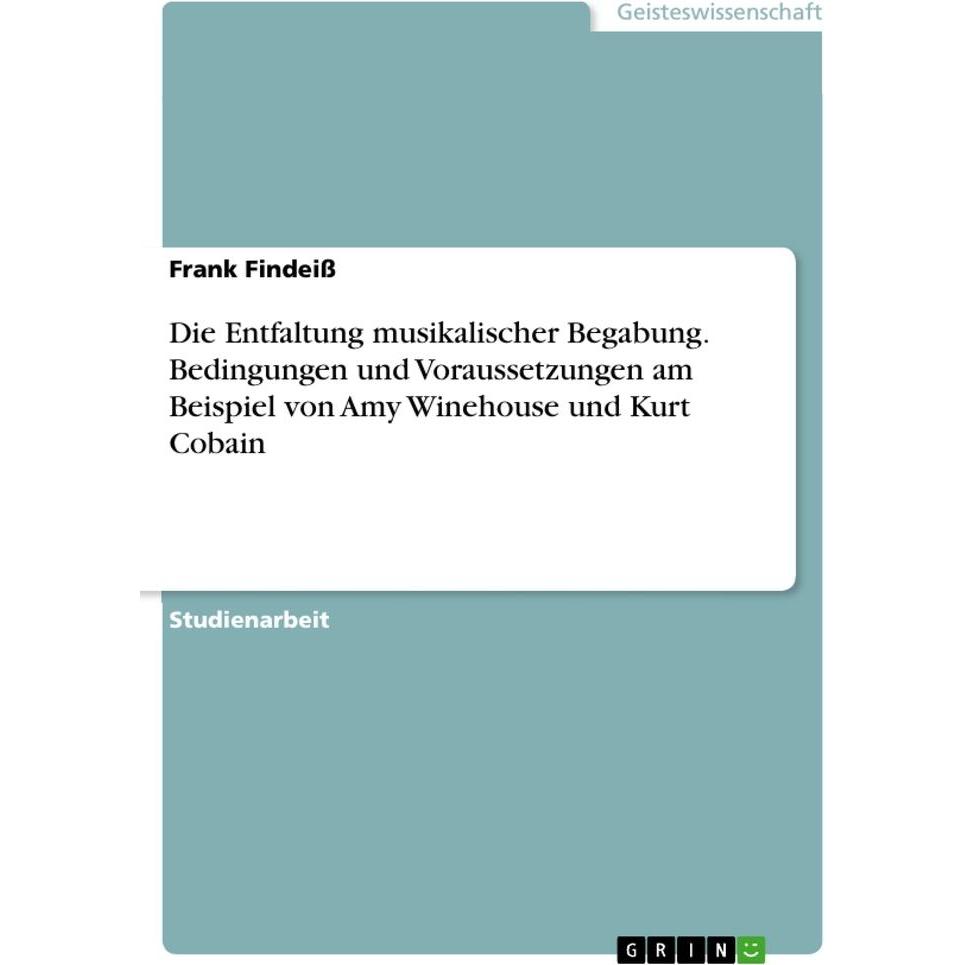 Findeiss:Die Entfaltung musikalischer Be, Sachbücher