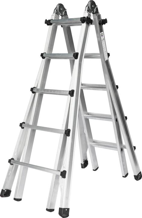 Actual product image Munk Telescopic ladder 4-section without crossbar 4x5 rungs (Telescopic ladder, 530 cm)