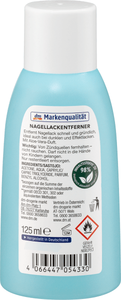 Actual product image dm ebelin Nail varnish remover