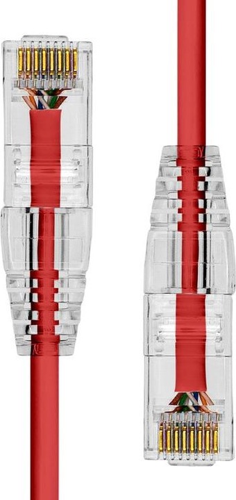Produktbild ProXtend Slim U/UTP CAT6A LSZH AWG 28 Red 20CM (U/UTP, CAT6a, 0.20 m)