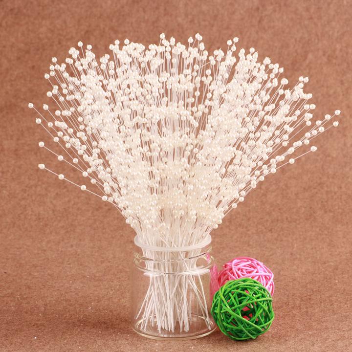 Image du produit Branches de perles blanches (50 pièces) (100 pcs)