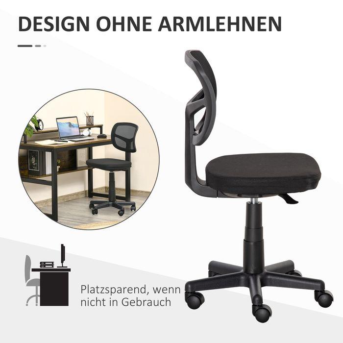 Immagine prodotto Swisshandel24 Bürostuhl Ergonomischer, schwarz (40 - 52 cm)
