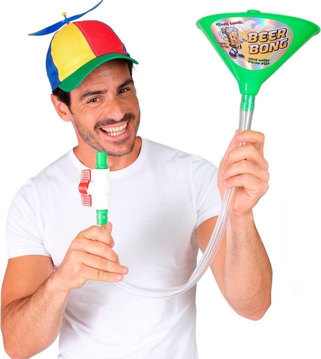 Actual product image Widmann Beer bong in green with valve drinking game