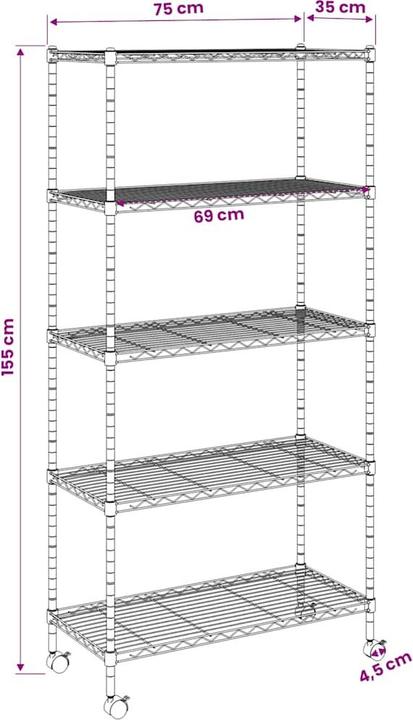 Produktbild vidaXL Lagerregal